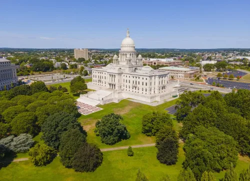 Vista 2 de Noah - Rompecabezas de Rhode Island State House con estilo neoclásico en Downtown Providence, Rhode Island RI, Estados Unidos. Este edificio es
