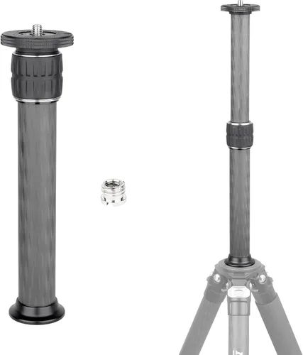 Vista 8 de INNOREL ER252C Universal 10 capas de fibra de carbono trípode centro columna extensión trípode dos secciones media columna poste para trípode