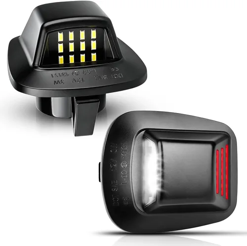Vista 14 de Conjunto de lámpara LED para placa de matrícula compatible con Chevy Silverado 1500 2500 3500 Suburban Tahoe GMC Sierra Yukon XL Cadillac Escalade