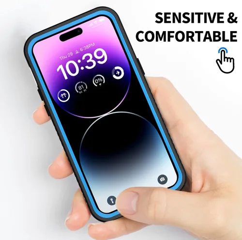 Vista 8 de BEASTEK Funda impermeable para iPhone 14 Pro, funda subacuática a prueba de golpes, a prueba de polvo, serie FSN con protector de pantalla integrado