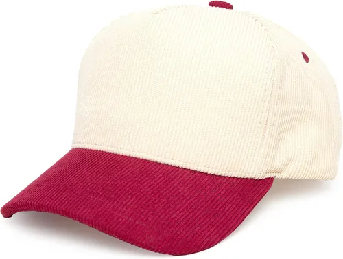 Vista 13 de Funky Junque Blank Corduroy Snapback Hat naranja/beige