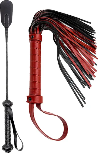 Vista 11 de Sex Whip for Spanking BDSM Flogger 20" Red, Sexy Riding Crop for Adults Bedroom - Sex Toys for Men, Women, Couples