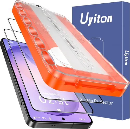 Vista 16 de Uyiton UnBreak-Glass - Protector de pantalla para Samsung Galaxy S22, soporte ultrasónico de huellas dactilares, marco de alineación automática