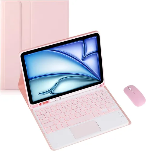 Vista 26 de Funda de teclado para tableta Android Samsung Galaxy Tab A9 de 8.7 pulgadas SM-X110/X115/X117 Cubierta trasera a prueba de golpes Funda de Negro