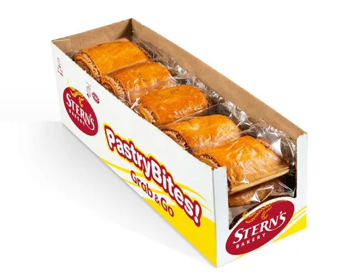 Vista 10 de Stern's Bakery Croissant de chocolate Pasteles daneses de desayuno de 3 onzas 12 pasteles envueltos individualmente Snacks para máquina