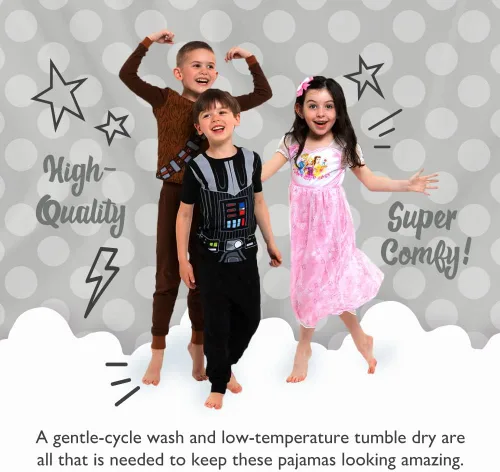 Vista 5 de Disney Conjunto de pijama de algodón ajustado de 2 piezas, suave y lindo para niños