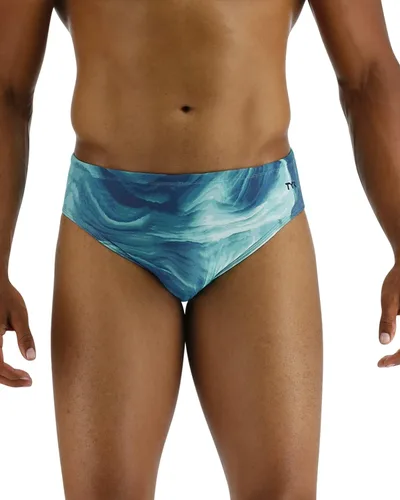 Vista 17 de TYR Men's Durafast Elite Racer Brief Swimsuit Negro