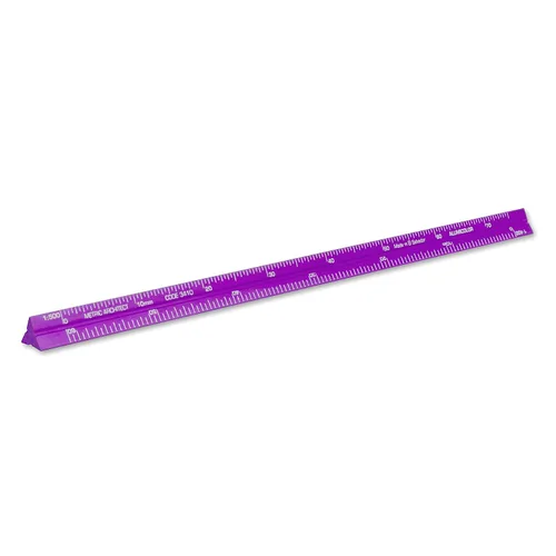 Vista 26 de Alumicolor Regla Métrica de Bolsillo para Arquitecto de Aluminio, 15CM, Negro