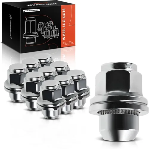 Vista 11 de A-Premium 5 tuercas de rueda M12 x 1.25 tuercas cónicas de asiento compatibles con Nissan Pathfinder Maxima Murano 370Z Infiniti QX60 Q50 G25 G35