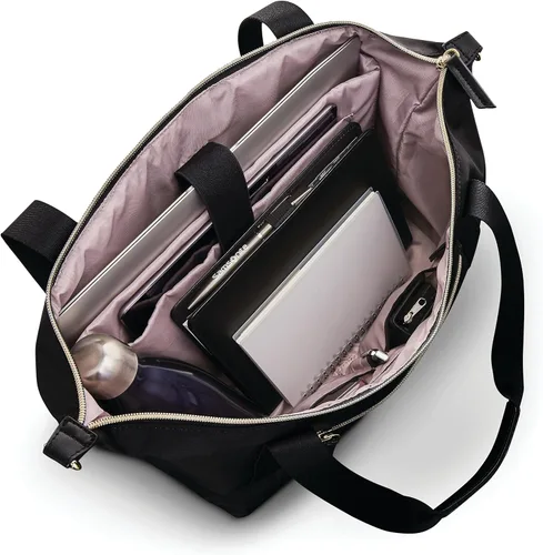 Vista 5 de Samsonite Mobile Solution Classic Convertible Carryall para mujer, color negro, Negro -, Solución móvil clásica convertible para mujer