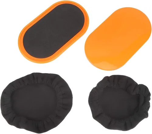 Vista 7 de Juego de 2 discos deslizantes de núcleo de ejercicio, diseño ovalado ergonómico, para yoga, pilates, entrenamiento de fitness en casa, entrenamiento