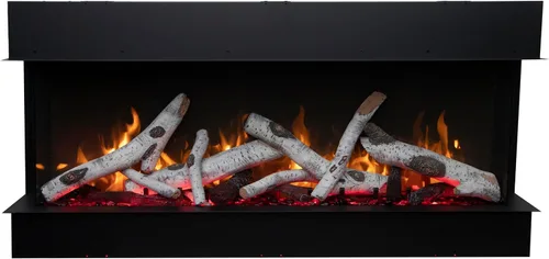 Vista 14 de 88-TRU-View-XL XT - Chimenea eléctrica de 3 caras de 88 pulgadas, calentador de chimenea de vidrio de 3 lados con control remoto y temporizador de 8