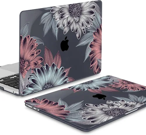 Vista 4 de Mektron para MacBook Air 13 Funda A1466/A1369 (Versión 2010-2017), Cubierta de carcasa rígida de plástico con fijación a presión para MacBook Air