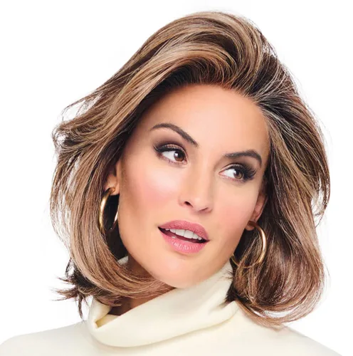 Vista 18 de Raquel Welch Flying Solo - Peluca para niños, 100% atada a mano por ropa de pelo, gorra pequeña promedio, RL10/12 castaño iluminado por el sol