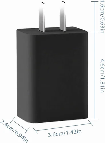 Vista 5 de MEHIDFY Cargador de Pared USB, Adaptador de Corriente 5V 2A, Bloque Cargador USB de Carga Rápida, Bloque de Carga de Enchufe Rápido, Enchufe