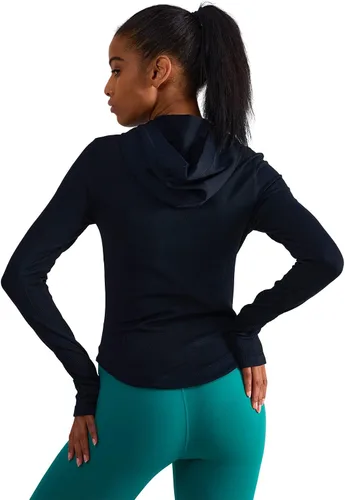 Vista 7 de Camisetas deportivas de manga larga con capucha para mujer camisetas de entrenamiento y yoga con agujeros para el pulgar ajuste delgado