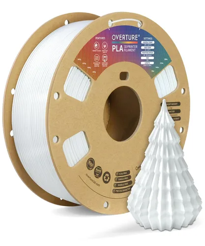 Vista 76 de OVERTURE Paquete de 10 filamentos PLA de 0.069 lbs (0.069 in), filamento de impresora 3D de herido ordenado, paquete de 10 bobinas de 2.2 libras
