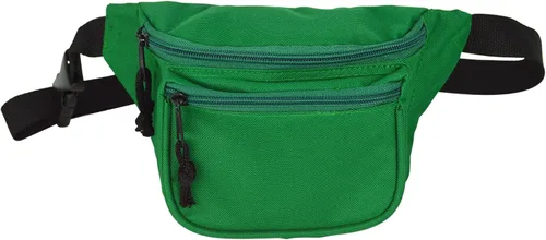 Vista 2 de DALIX Cangurera de 3 bolsillos Corrector de bolsa de dinero (verde)