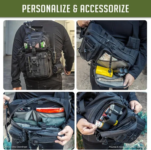 Vista 9 de Maxpedition Sitka Gearslinger Negro