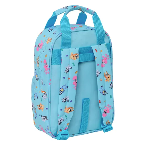 Vista 4 de Mochila Escolar Bluey Azul cielo 20 x 28 x 8 cm