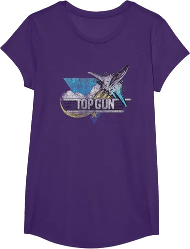 Vista 11 de Top Gun Illustrated F-14 Triangle Art Camiseta, Azul / Patchwork, S Azul Marino