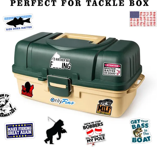 Vista 3 de 74 calcomanías divertidas de pesca para caja de aparejos, cubo, regalo del día del padre, impermeable, portátil, automóvil, patineta, botella