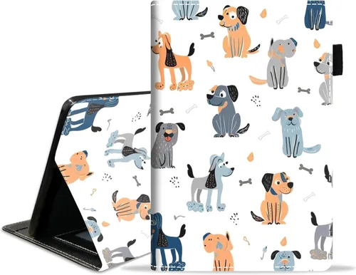 Vista 19 de Funda para tablet Amazon Kindle Fire HD 10 de 10.1" (9ª/7ª generación, versión 2019/2017) – Funda de piel sintética con función de encendido