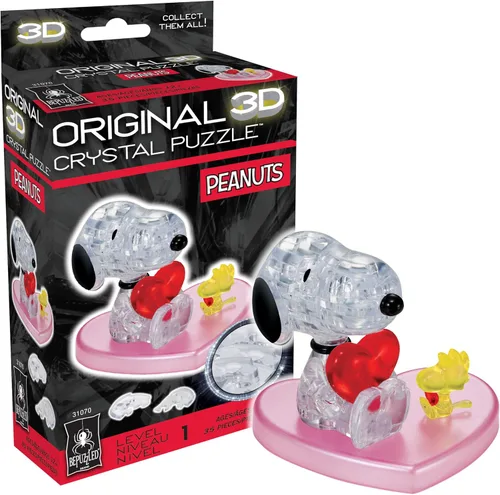 Vista 11 de BePuzzled Peanuts Snoopy Detective Original 3D Crystal Puzzle, a partir de 12 años, 2.75 x 1.5 x 3.5 pulgadas