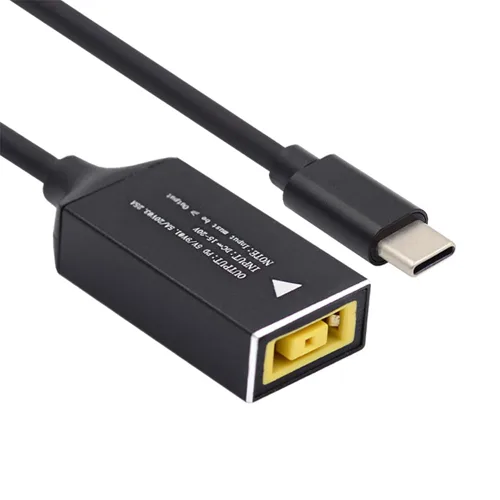 Vista 17 de cablecc 0.098x0.028 in Entrada DC Jack a USB-C Tipo-C Cable de carga de enchufe de alimentación para PD 9V 15V 20V 65W Teléfono portátil
