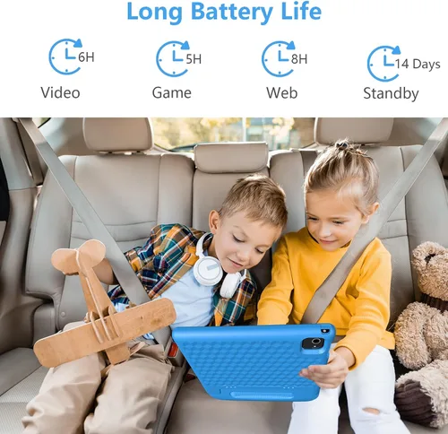 Vista 5 de JREN Tablet para Niños ｜ 10 Pulgadas 64GB Android 14 ｜ Octa-core ｜ 64GB ｜ WiFi ｜ Bluetooth ｜ Control Parental ｜ Contenido para Niños ｜ Tabletas