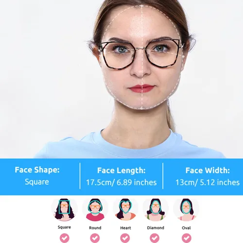 Vista 3 de Firmoo Blue Light Blocking Reading Glasses for Women, Stylish Anti Eyestrain Cat Eye Computer Glasses, S985