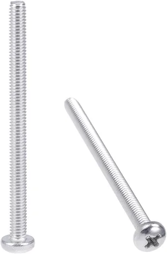 Vista 15 de uxcell Tornillos de máquina M4x5mm Pan Phillips Tornillo de cabeza cruzada 304 pernos de sujeción de acero inoxidable 20 piezas