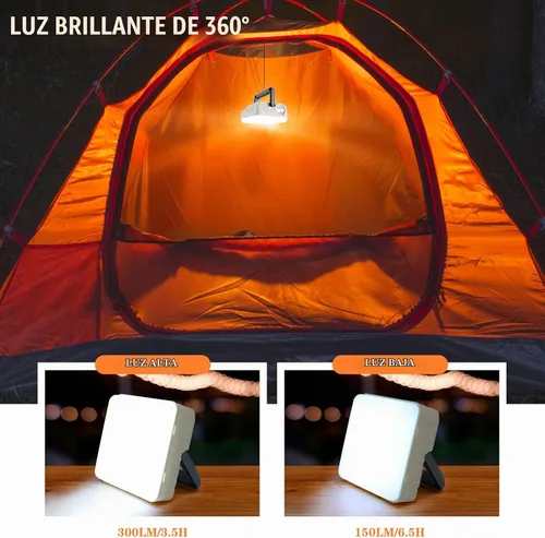 Vista 4 de Linternas Solares Portátiles 4 Pack, Linternas para Cortes de Energía, 5 Modos de Luz, Linternas LED de Camping, Linterna Recargable, IPX4