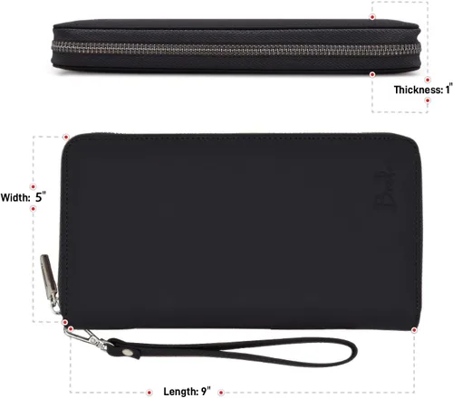 Vista 6 de Cartera de viaje, Negro -, Cartera RFID