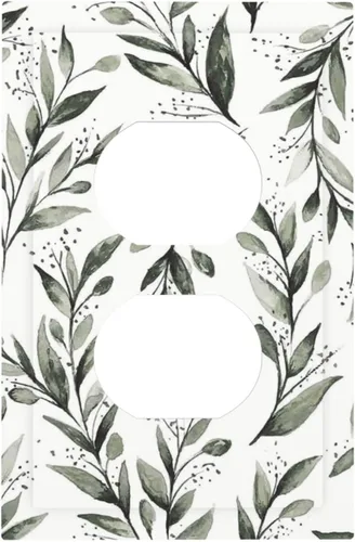 Vista 42 de Placa de Pared en Blanco de 1-Gang Sin Dispositivo Beige Lindo Vintage Boho de los 70s Hongo Fungus Planta Floral Botánica Libélula Interruptor