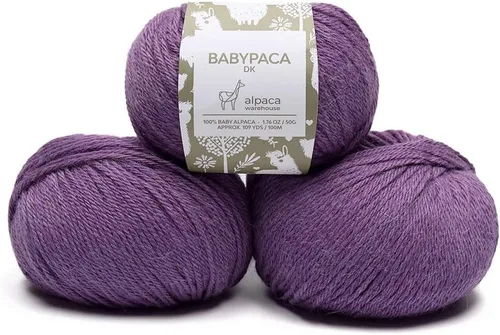 Vista 77 de Juego de 6 madejas de 100% lana de alpaca bebé (10.58 oz) de peso DK, fabricadas en Perú, celestial suave y perfecto para tejer y hacer ganchillo