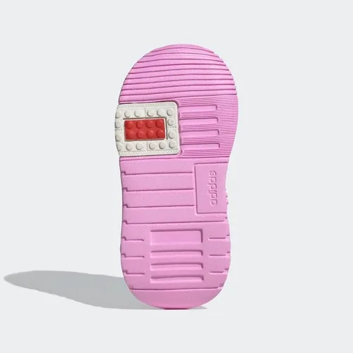 Vista 3 de adidas x Lego Racer TR - Zapatos para niños, color blanco, talla 9.5K, Blanco huesoLila BlissNegro núcleo