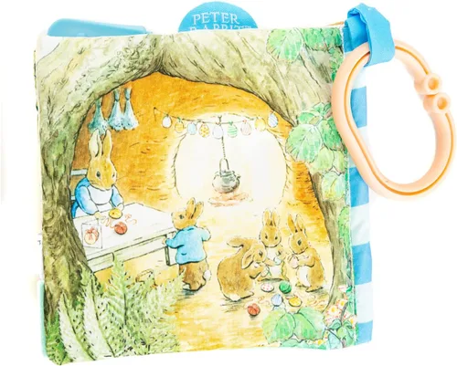Vista 7 de KIDS PREFERRED Libro Blandito de Peter Rabbit con juguete, mordedor y crujido, 12.7 centímetros