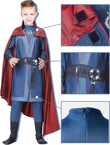Vista 4 de Lydoesy Disfraz de cosplay para niños, disfraz de Halloween, decoración de fiesta de niños