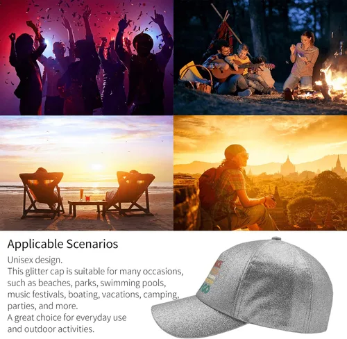 Vista 8 de devor Sombrero para papá con texto en inglés Be Nice or to The Train Station You go Dad, gorro gráfico para papá para mujer