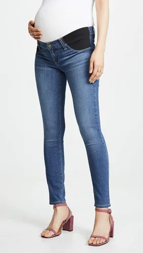 Vista 2 de PAIGE Jeans de maternidad Verdugo de tiro medio ultra ajustados para mujer