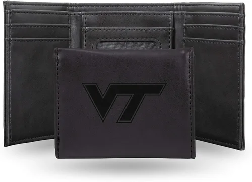 Vista 30 de NCAA Rico Industries - Billetera triple grabada con láser, con grabado láser, accesorio para hombre