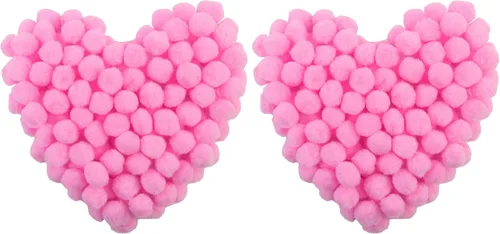 Vista 9 de MORFEN 150 pompones, pompones negros de 1 pulgada, bolas de pompón mullido, pequeños pompones para manualidades, proyectos de manualidades