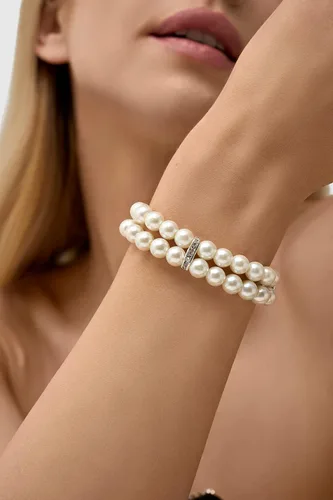 Vista 2 de BABEYOND Pulsera de perlas de imitación de los años 20, pulsera de perlas de gran Gatsby, accesorios de los años 20, conjunto de joyas
