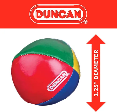 Vista 3 de Duncan Toys Malabares - Pelotas de malabarismo, multicolor, conchas de vinilo, bolas de circo con diseño de 4 paneles, frijoles de plástico, paquete