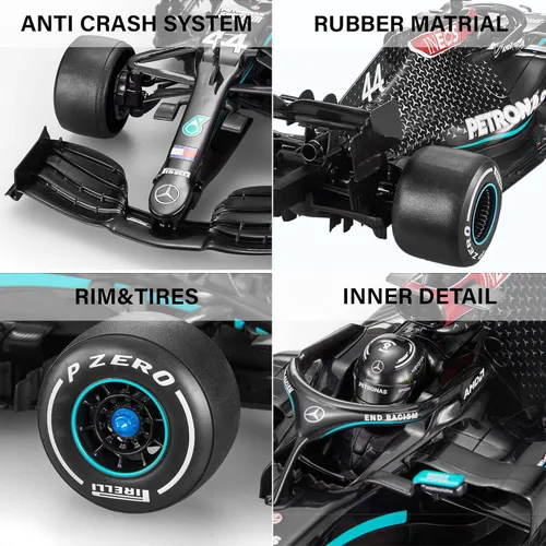 Vista 6 de RASTAR Coche RC escala 1/12 2.4Ghz Mercedes-AMG F1 W11 EQ rendimiento oficial de la serie RC Radio control remoto coche