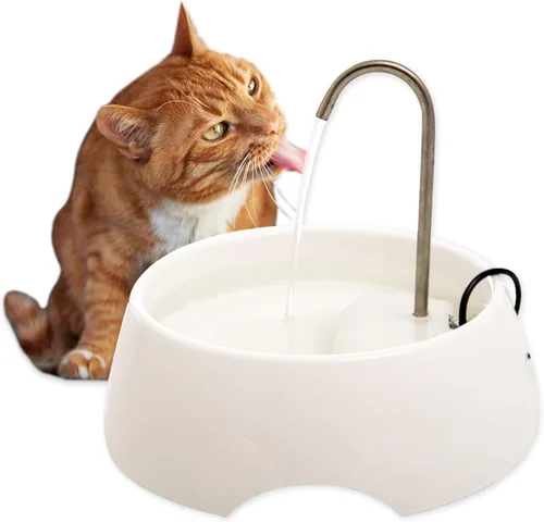 Vista 8 de Aqua MINI - Fuente de agua portátil para mascotas, cuenco automático para gatos y perros, grifo de acero inoxidable, filtros reemplazables, fácil