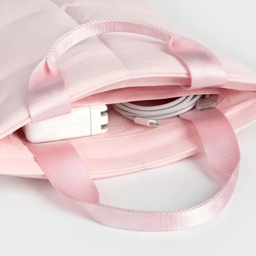 Vista 4 de Comfyable Funda acolchada para laptop de 13 y 14 pulgadas, funda acolchada para portátil con asa, funda de almohada compatible con MacBook Air/Pro