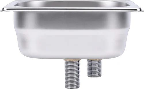 Vista 10 de Enjuagadora de jarra, lavadora automática de vasos de vidrio integrada de acero inoxidable, enjuague de alta presión, ahorro de mano de obra