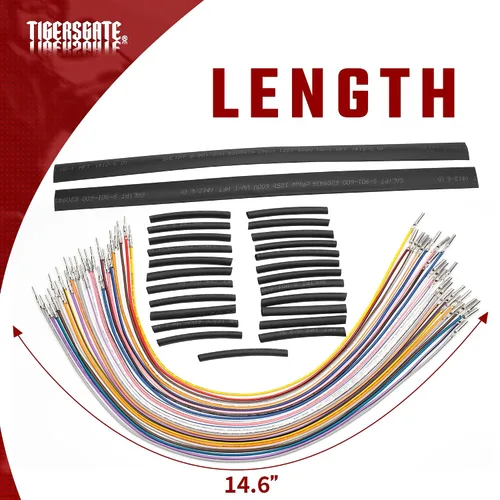 Vista 2 de Para cables de control de interruptor de bus Touring CAN-Bus 1996-2006 14" y 16" Kit de arnés de extensión de manillar compatible con modelos Harley
